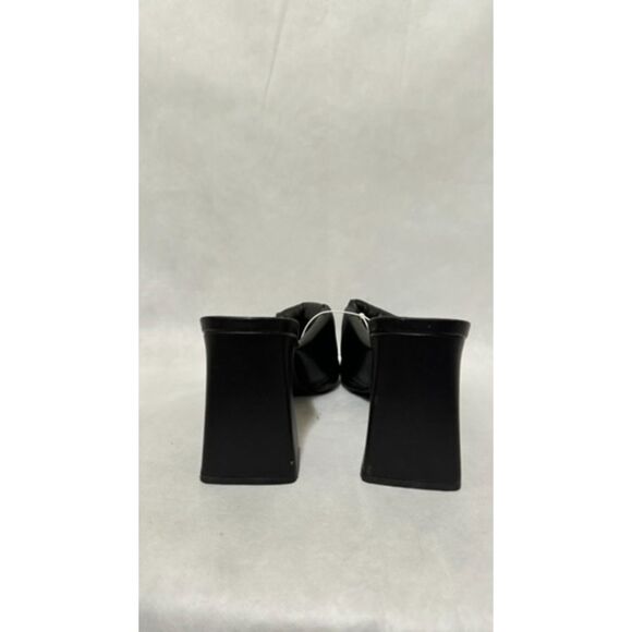 NWT OPEN EDIT Saydee Black Mid Heel Sandals Nordstrom - Picture 3 of 5